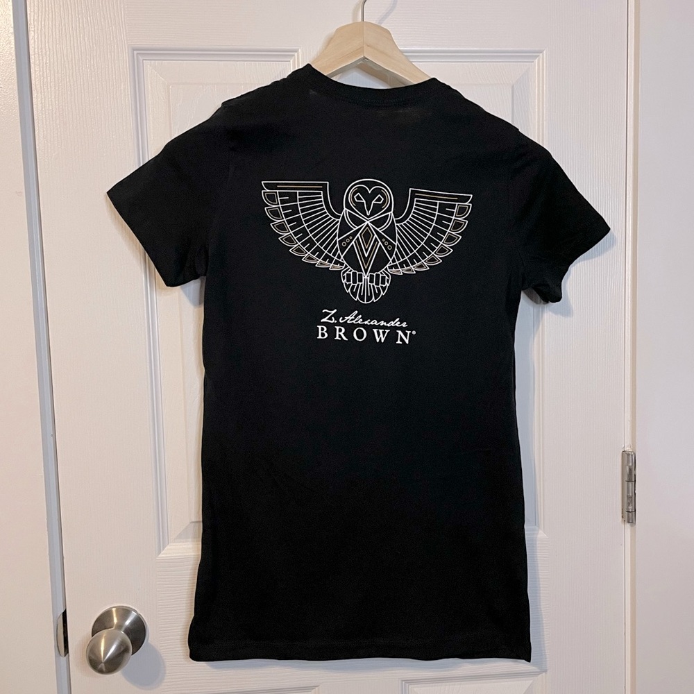 Zac Brown Collective black graphic band tee w/ owl image on back sz L